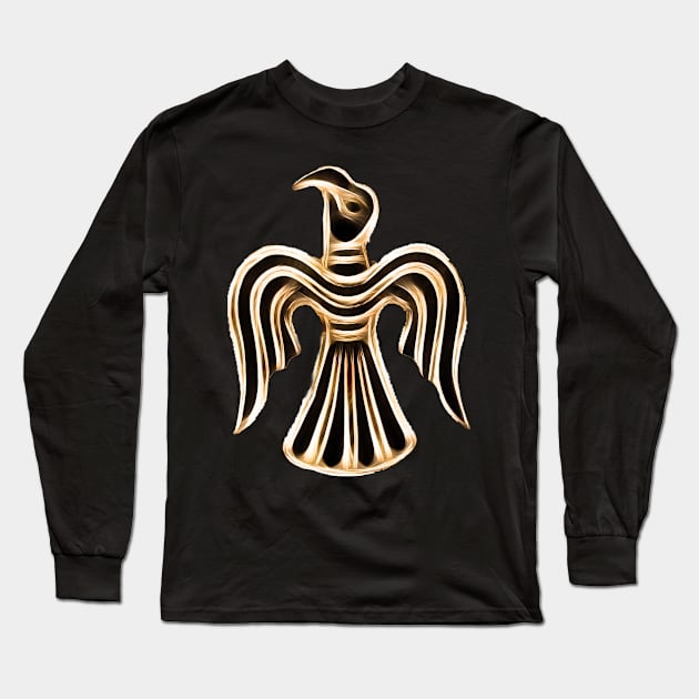 Odin's Raven - Huginn Long Sleeve T-Shirt by Jonthebon